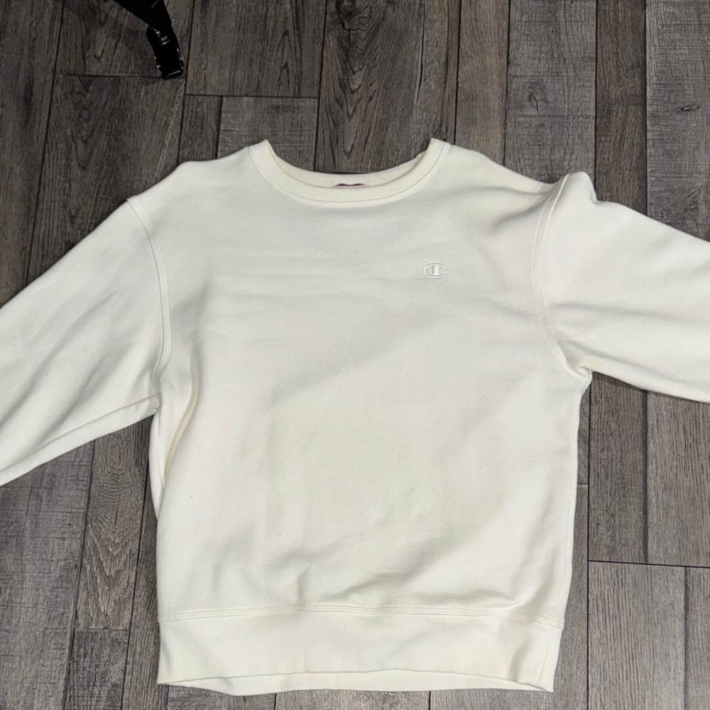 Champion Off-White Crewneck Sweatshirt